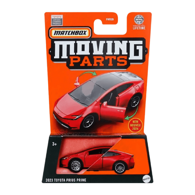 Тематическая Машинка Matchbox 2023 Toyota Prius Prime Moving Parts 1:64 FWD28/HVM75 Red - Retromagaz