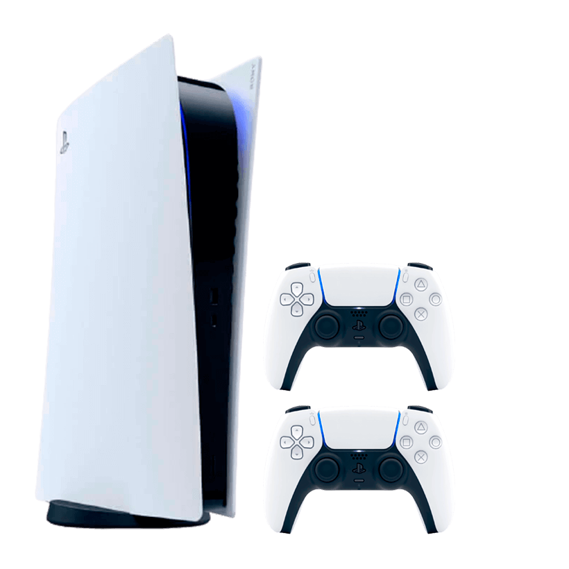 Набір Консоль Sony PlayStation 5 Digital Edition 825GB White Новий + Геймпад Бездротовий DualSense - Retromagaz