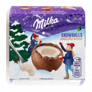 Шоколад Молочный Milka Snow Balls с Кремом 112g - Retromagaz