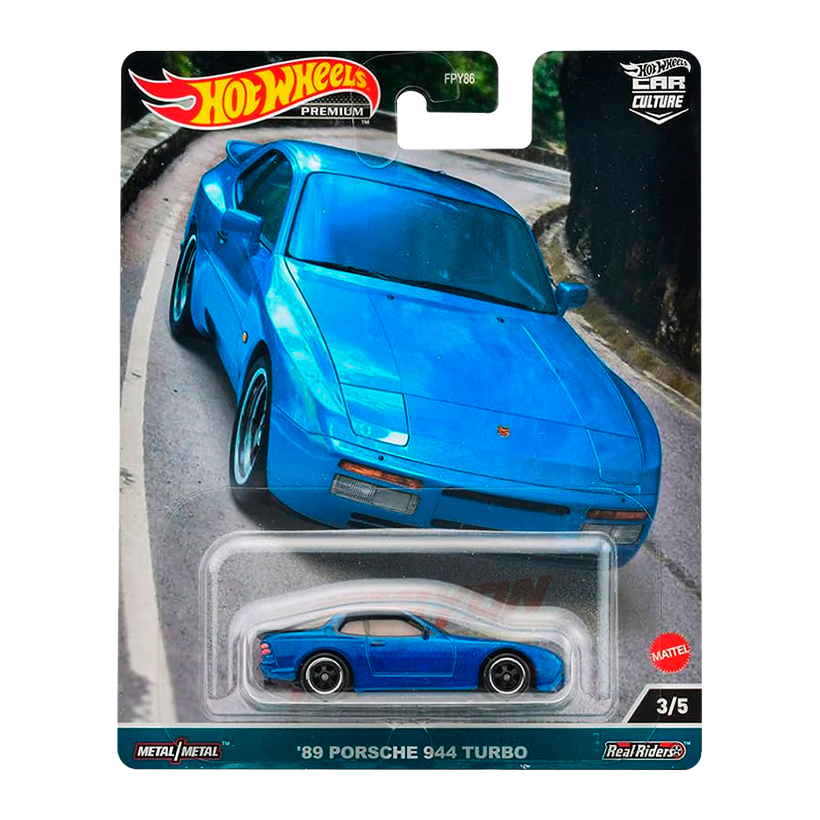 Машинка Premium Hot Wheels Porsche '89 Porsche 944 Turbo Canyon Warriors 1:64 HKC56 Blue - Retromagaz