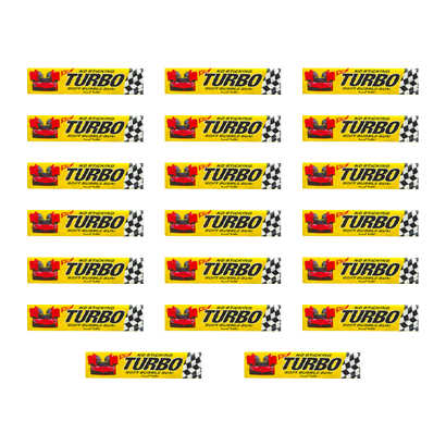 Набір Жувальна Гумка 20шт Turbo Soft Bubble Gum Sticks 13g - Retromagaz