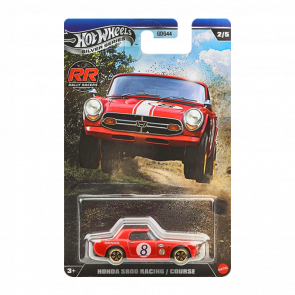 Тематическая Машинка Hot Wheels Honda S800 Racing Rally Champs 1:64 JKX62 Red - Retromagaz