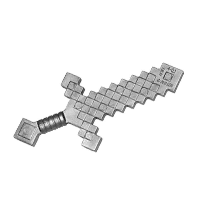 Зброя Lego Minecraft Sword Pixelated 18787 6089098 Flat Silver Б/У - Retromagaz