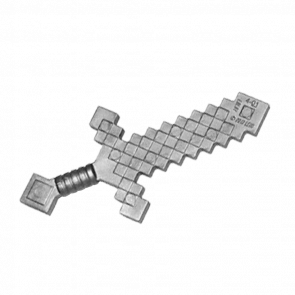 Зброя Lego Sword Pixelated Minecraft 18787 6089098 Flat Silver 2шт Б/У - Retromagaz