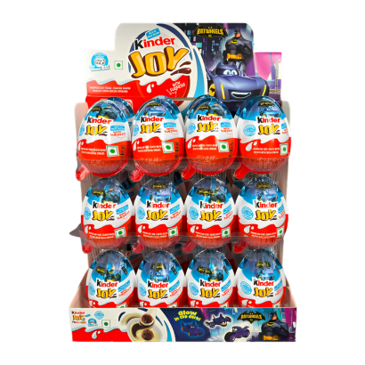 Набор Шоколадное Яйцо 24шт Kinder Joy Batwheels 20g - Retromagaz