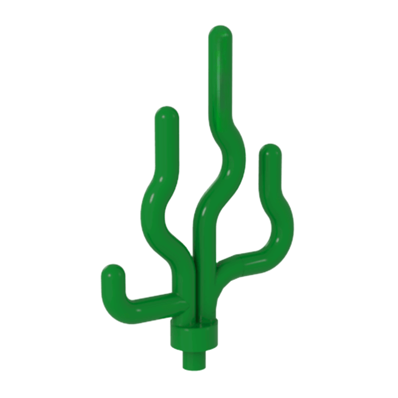 Рослина 4шт Lego Трава Sea Grass Seaweed 30093 4106568 4163425 4568215 Green Б/У - Retromagaz