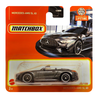 Машинка Велике Місто Matchbox Mercedes-AMG SL 63 Highway 1:64 HVN62 Grey - Retromagaz