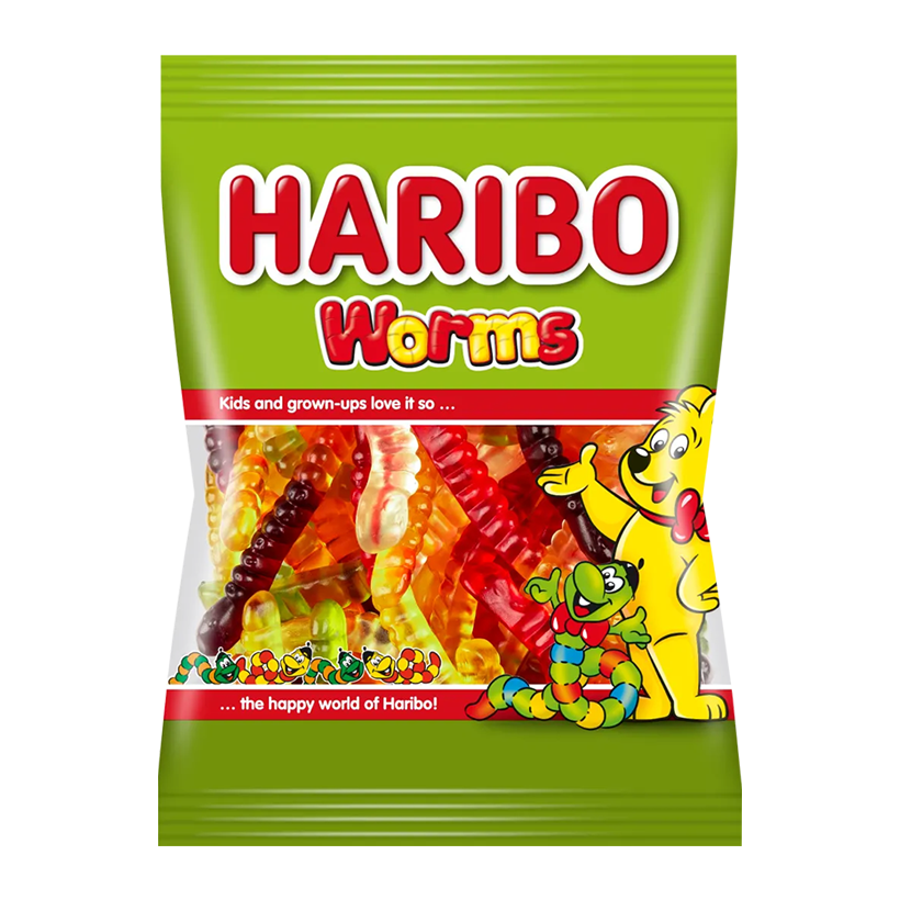 Конфеты Жевательные Haribo Worms 100g - Retromagaz