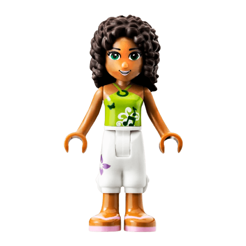 Фігурка Lego Girl Andrea White Cropped Trousers Friends frnd004 Б/У - Retromagaz
