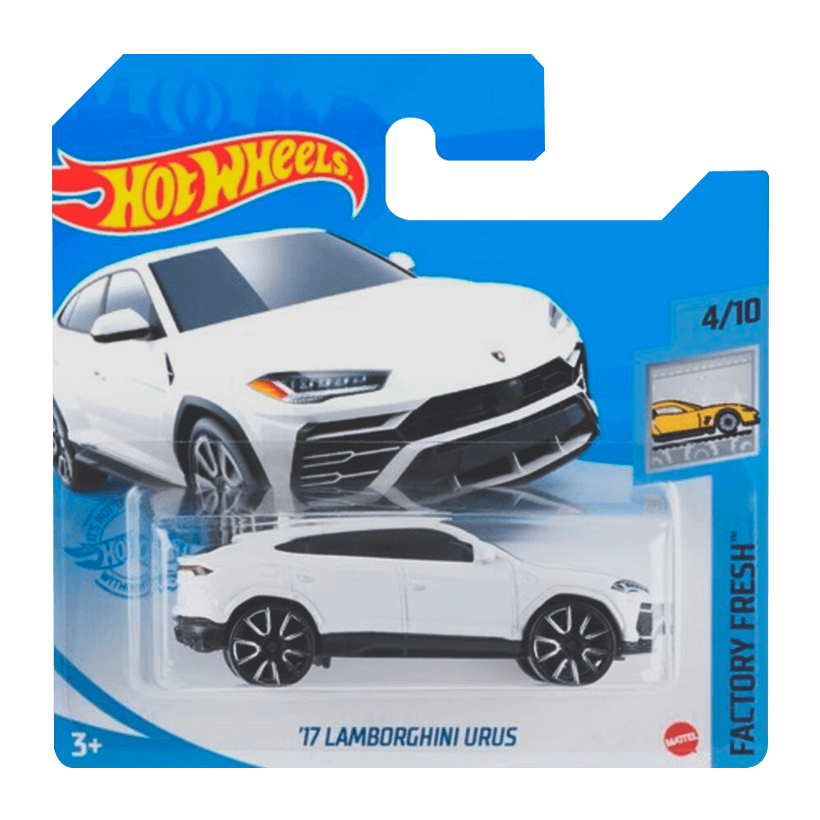 Машинка Базовая Hot Wheels '17 Lamborghini Urus Factory Fresh 1:64 GTB95 White - Retromagaz