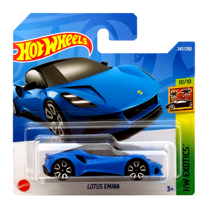 Машинка Базовая Hot Wheels Lotus Emira Exotics 1:64 HCT00 Blue - Retromagaz
