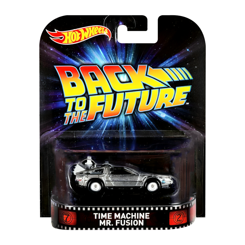 Машинка Premium Hot Wheels Time Machine Mr. Fusion Back to the Future Rep. Entertainment 1:64 CFR36 Silver - Retromagaz