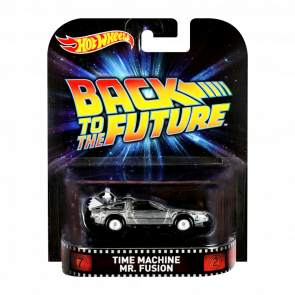 Машинка Premium Hot Wheels Time Machine Mr. Fusion Back to the Future Rep. Entertainment 1:64 CFR36 Silver - Retromagaz