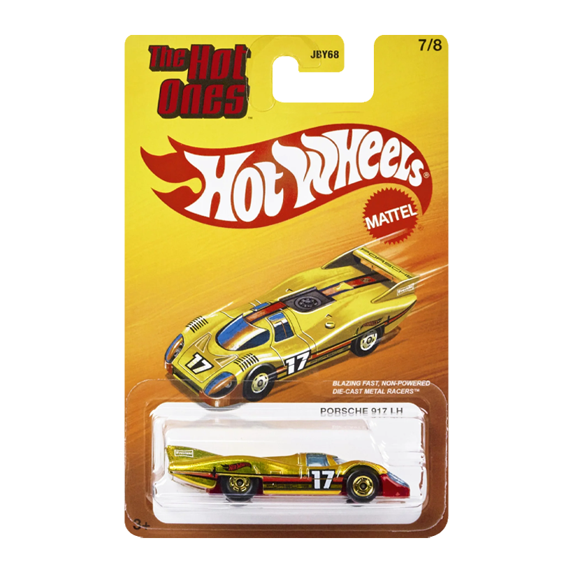 Тематична Машинка Hot Wheels Porsche Porsche 917 LH The Hot Ones 1:64 JBY75 Yellow - Retromagaz