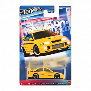 Тематична Машинка Hot Wheels Mitsubishi Lancer Evolution VI '90s Street Scene 1:64 JCB58 Yellow