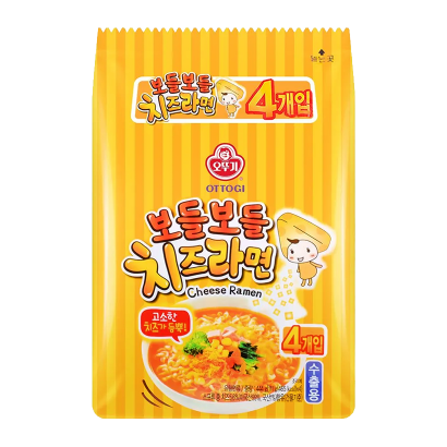 Набір Локшина Ottogi 4шт Cheese Ramen Середньо Гостра 111g - Retromagaz