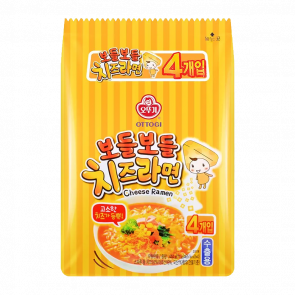 Набір Локшина Ottogi 4шт Cheese Ramen Середньо Гостра 111g - Retromagaz