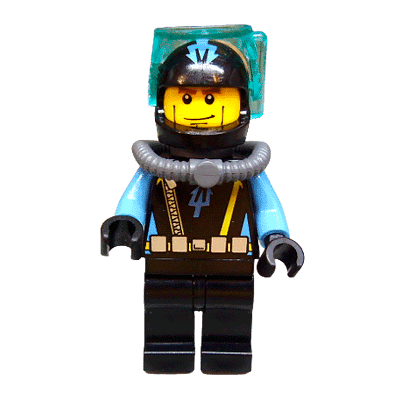 Фигурка Lego Aquazone Aquaraider Diver 7 Space aqu021 Б/У - Retromagaz