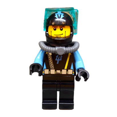 Lego Фигурка Aquazone Aquashark Аквалангист 7 aqu021 1 Ориг Б/У О - Retromagaz