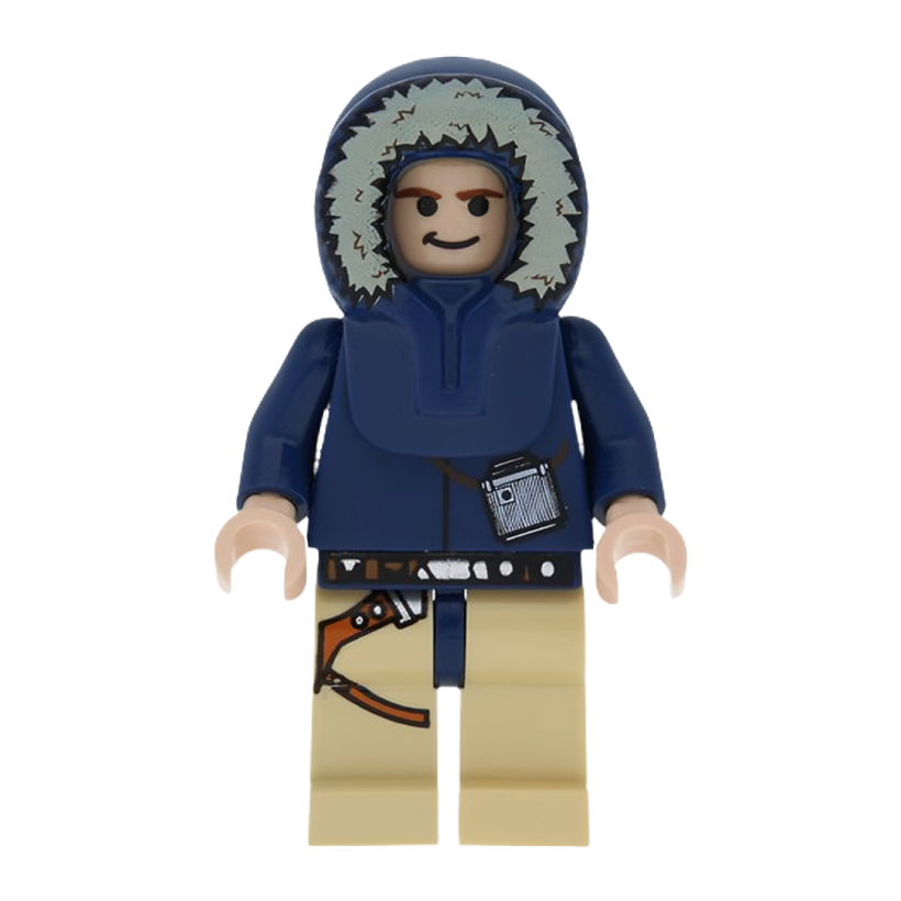 Фигурка Lego Повстанец Han Solo Light Nougat Parka Hood Star Wars sw0253 Б/У - Retromagaz