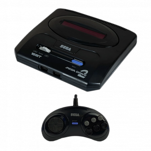 Набор Консоль Sega Mega Drive 2 HAA-2502 Japan Asia Black Б/У  + Геймпад Проводной - Retromagaz