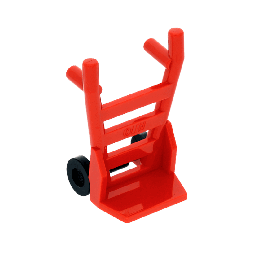 Госп. Інвентар 2шт Lego Hand Truck 2495c01 31496 249521 6242131 2496 88423 249626 4569104 6223673 Red Б/У - Retromagaz