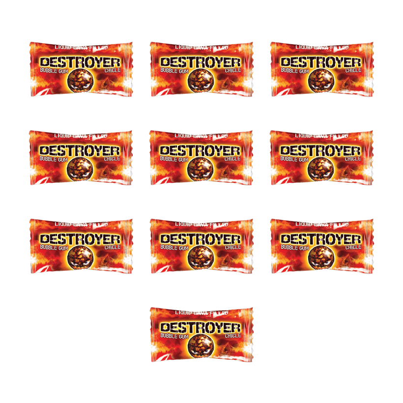 Набор Жевательная Резинка 10шт Fini Destroyer Gum 10g - Retromagaz