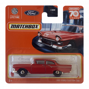 Машинка Большой Город Matchbox 1957 Ford Custom 300 Showroom 1:64 HLC85 Red - Retromagaz