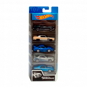 Машинка Базова Hot Wheels Mustang / Monte Carlo / Porsche 911 / Nissan Skyline / Camaro Fast & Furious 1:64 GHP55 GMG69 Silver 5шт