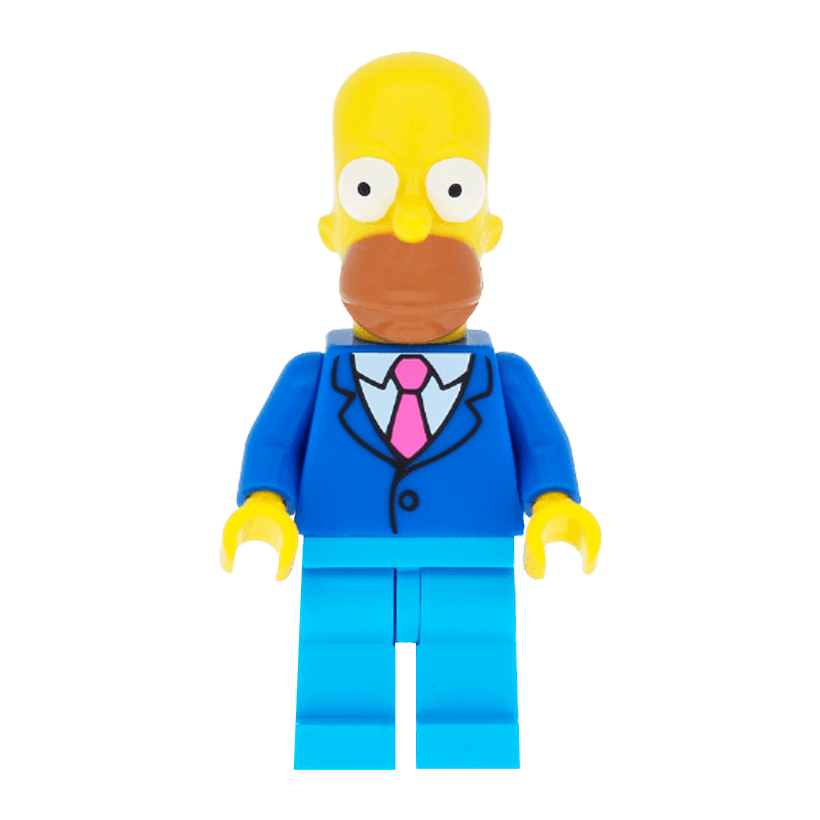 Фігурка Lego The Simpsons Homer Simpson with Tie and Jacket Cartoons sim028 Б/У - Retromagaz