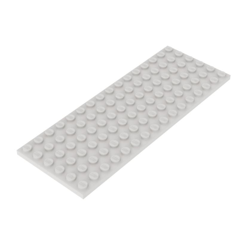 Пластина Lego Звичайна 6 x 16 3027 4499699 6176434 White Б/У - Retromagaz