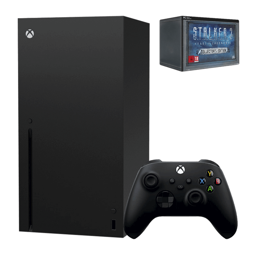 Набір Консоль Microsoft Xbox Series X 1TB Black Новий  + Гра S.T.A.L.K.E.R. 2: Серце Чорнобиля (Heart of Chornobyl) Collector's Edition Українська Озвучка - Retromagaz
