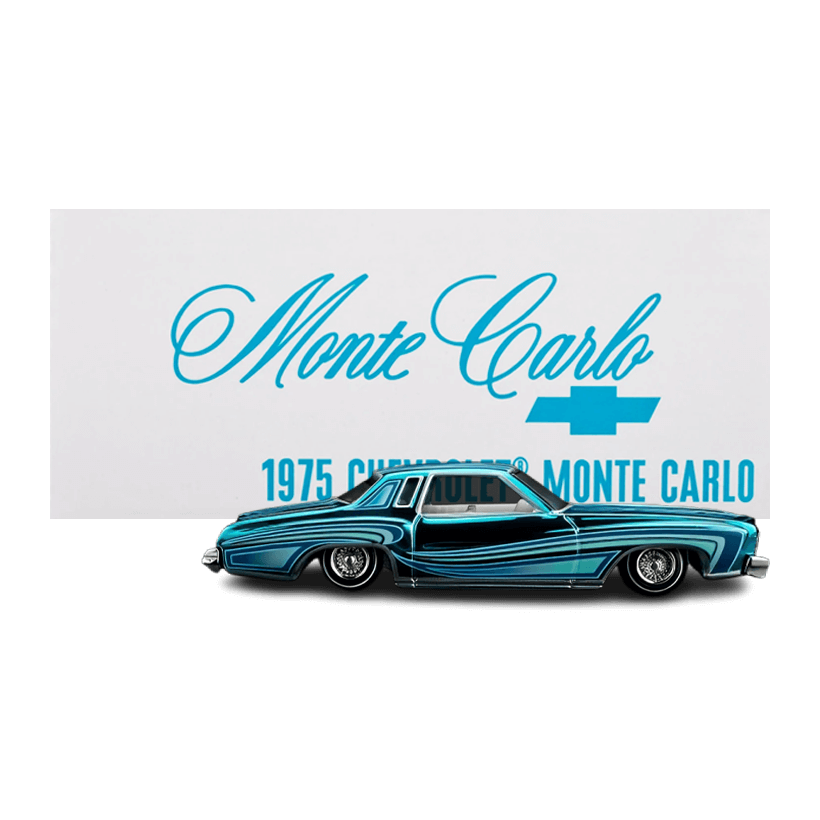 Машинка Premium Hot Wheels 1975 Chevrolet Monte Carlo Red Line Club RLC 1:64 HWF19 Teal - Retromagaz