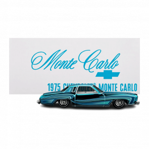 Машинка Premium Hot Wheels 1975 Chevrolet Monte Carlo Red Line Club RLC 1:64 HWF19 Teal - Retromagaz