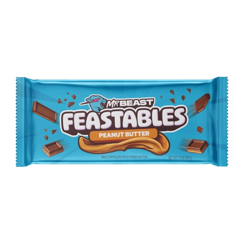 Батончик MrBeast Feastables Peanut Butter King Size 60g - Retromagaz