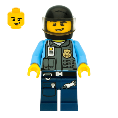 Фігурка Lego 973pb1350 Undercover Elite Motorcycle Officer City Police cty0357 1 Б/У - Retromagaz