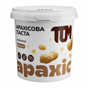 Паста ТОМ Арахісова Класична 500g